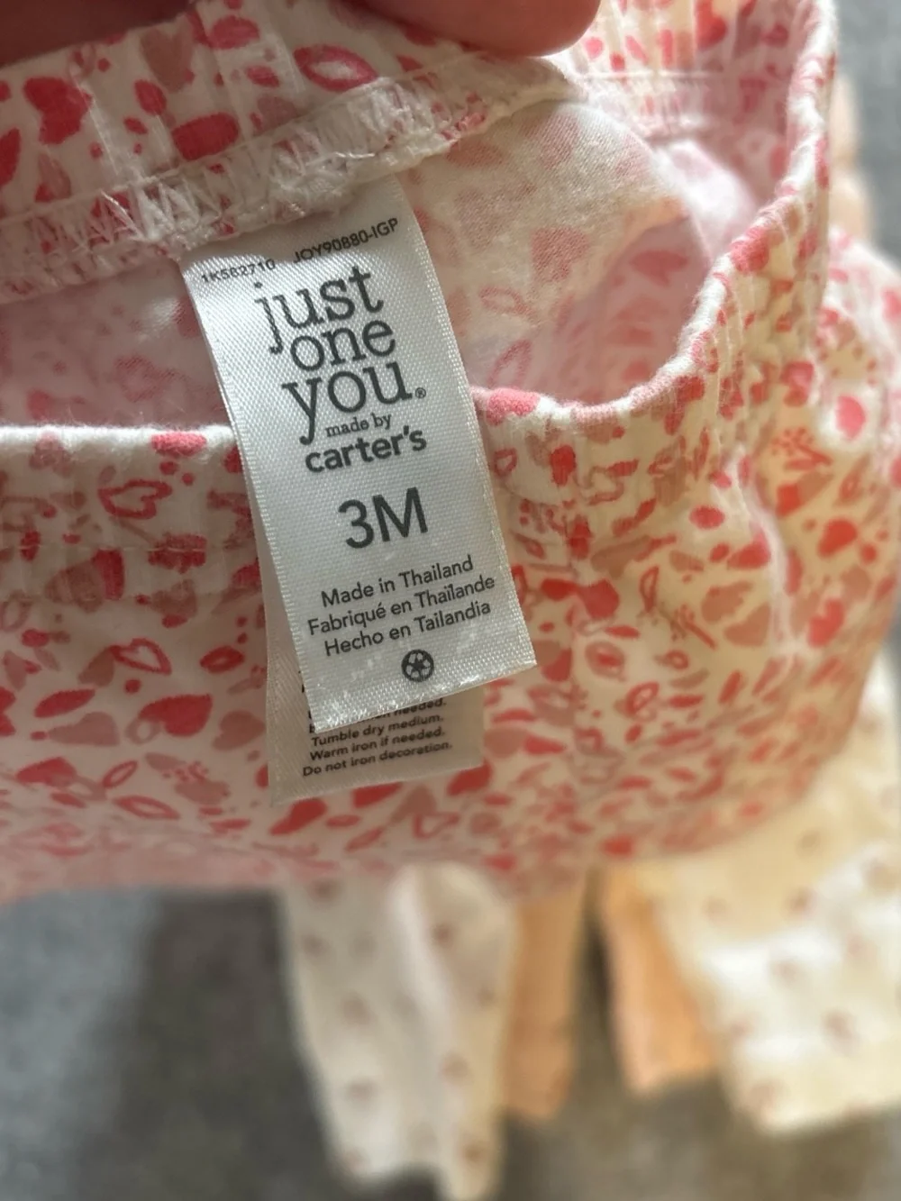 Carter's Peach Leggings with Yellow Butterfly Detail